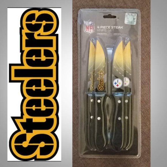 NWT STEELERS steak knives set - Pittsburgh Steelers NFL
